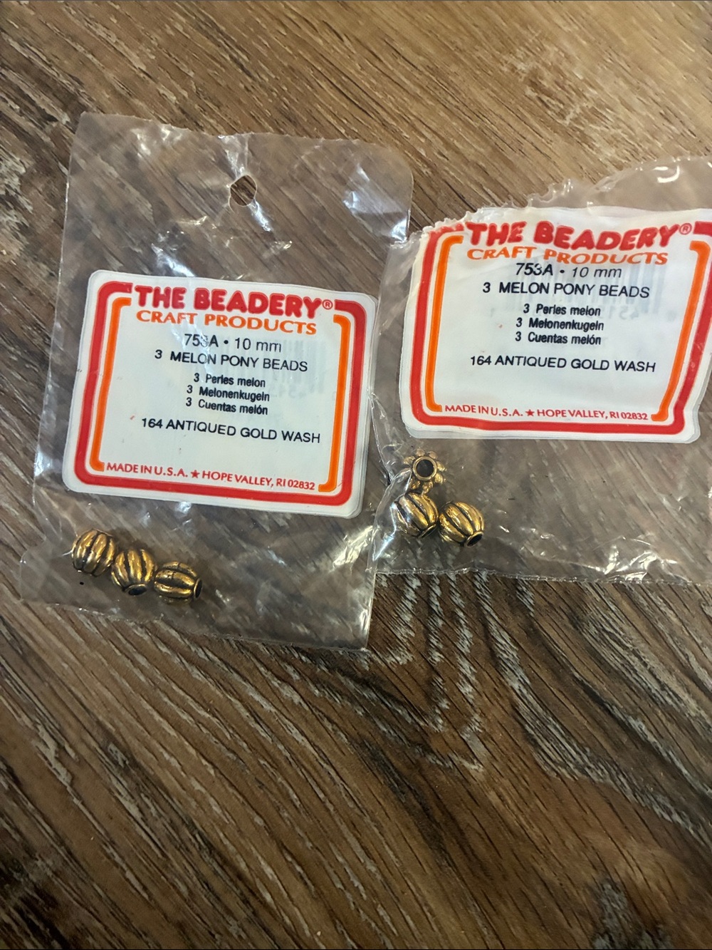VTG the Beadery melon pony beads